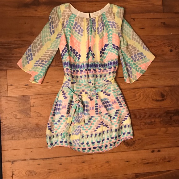 Shoshanna Dresses & Skirts - Shoshanna Belted Pastel Dress